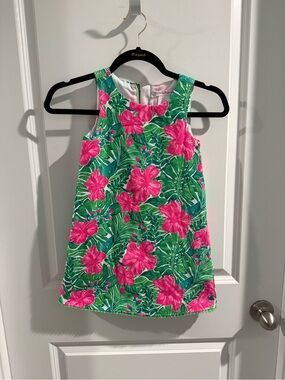 Tommy Bahama Pink and Green Floral Kid Dress